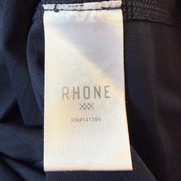 RHONE Mens Navy Blue V Neck Short Sleeve Performance T Shirt Size XL - Picture 6 of 7